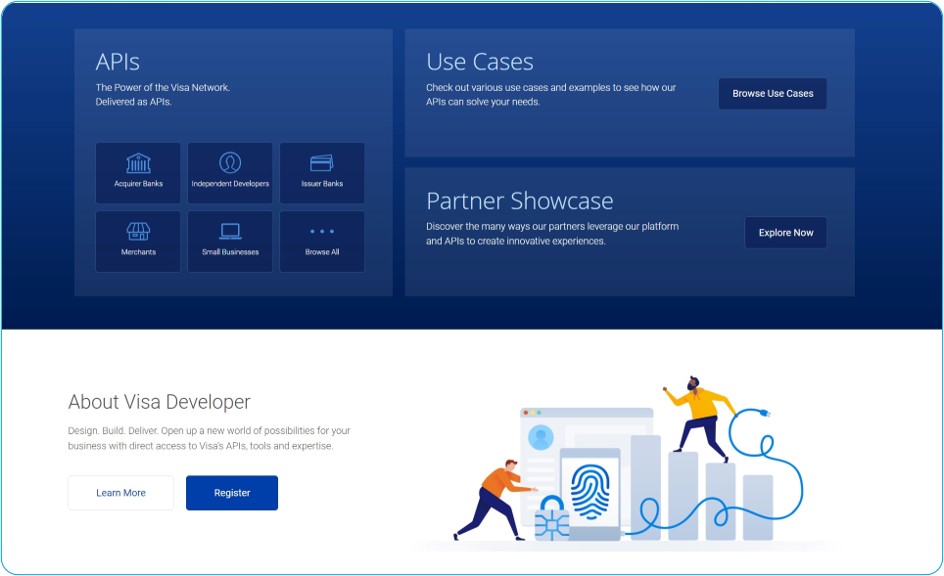Fig.9 - Une marketplace type : Visa Developer