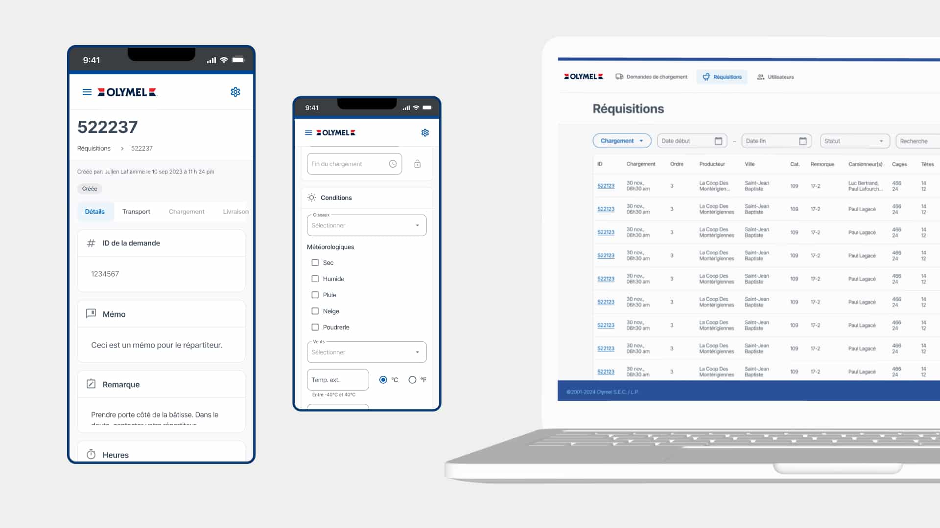 Olymel Plateforme PWA - Wepoint